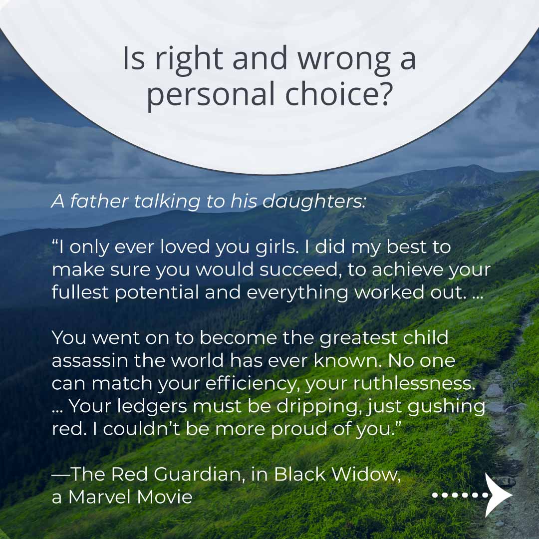 What is Morality? Is right and wrong a personal choice?