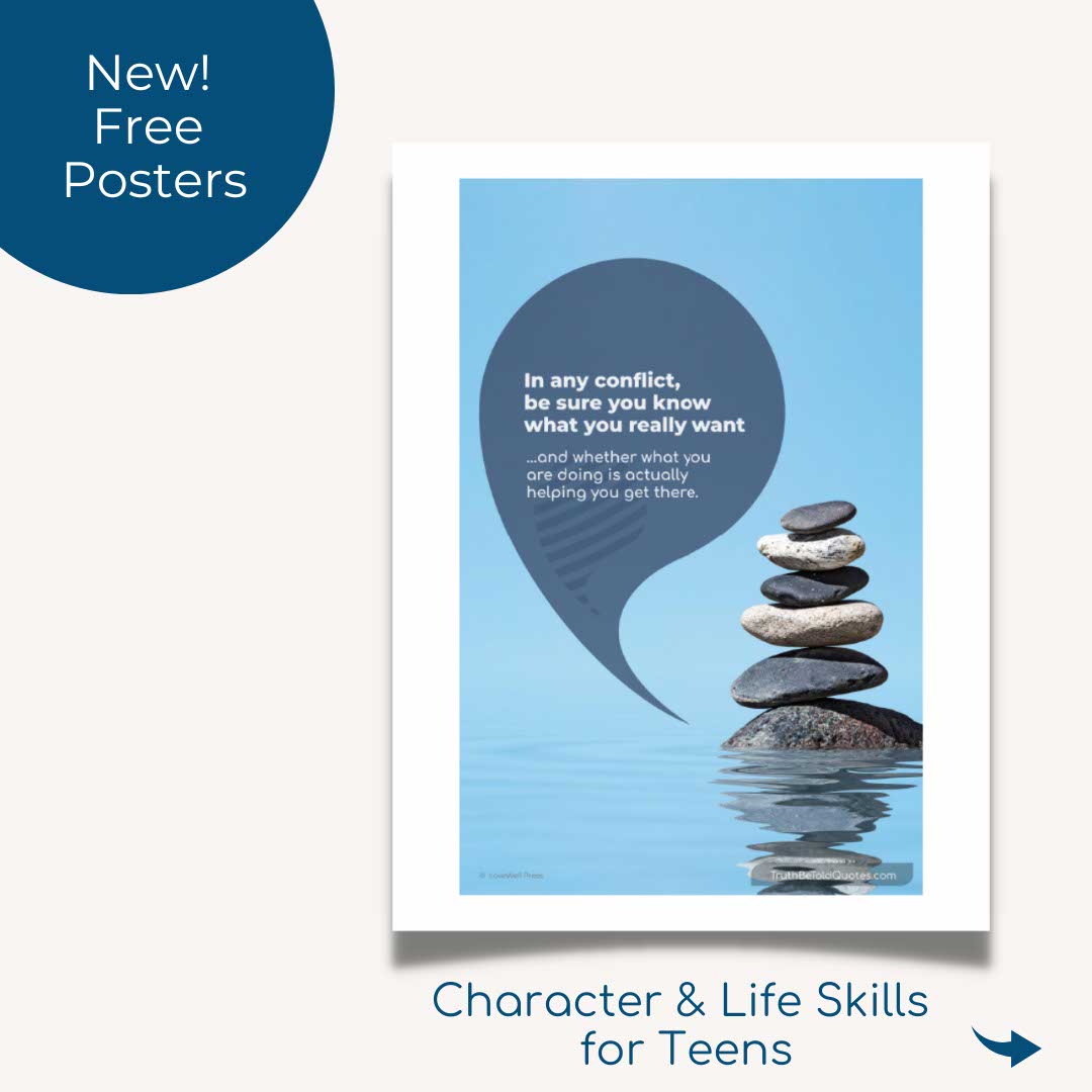 Free posters on good values and character resource by  Colleen Doyle Bryant