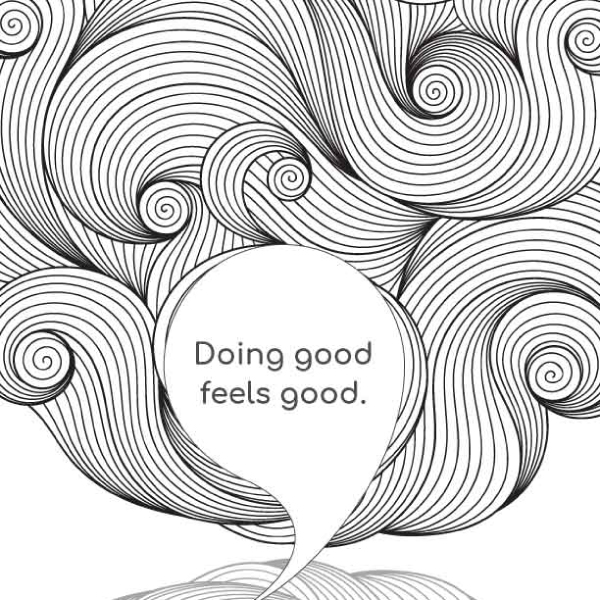 Mindfulness coloring page on good character for teens - by Colleen Doyle Bryant
